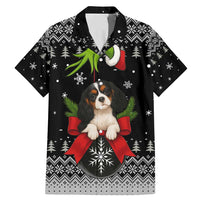Cavalier King Charles Spaniel Xmas Ball Christmas Family Matching Mermaid Dress and Hawaiian Shirt Xmas Holiday Patterns - Wonder Print Shop