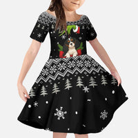 Cavalier King Charles Spaniel Xmas Ball Christmas Family Matching Tank Maxi Dress and Hawaiian Shirt Xmas Holiday Patterns - Wonder Print Shop