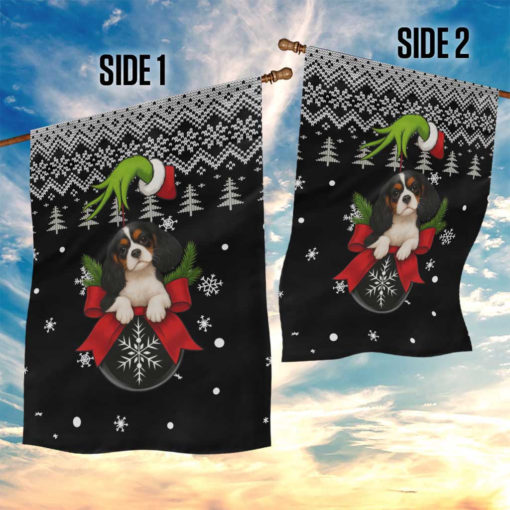 Cavalier King Charles Spaniel Xmas Ball Christmas Garden Flag Xmas Holiday Patterns - Wonder Print Shop