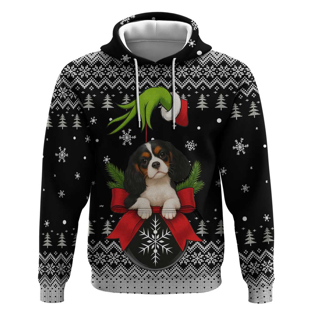 Cavalier King Charles Spaniel Xmas Ball Christmas Hoodie Xmas Holiday Patterns - Wonder Print Shop
