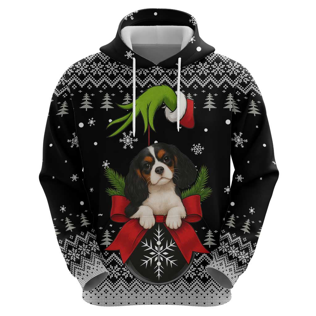 Cavalier King Charles Spaniel Xmas Ball Christmas Hoodie Xmas Holiday Patterns - Wonder Print Shop