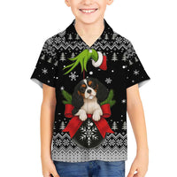 Cavalier King Charles Spaniel Xmas Ball Christmas Kid Hawaiian Shirt Xmas Holiday Patterns - Wonder Print Shop