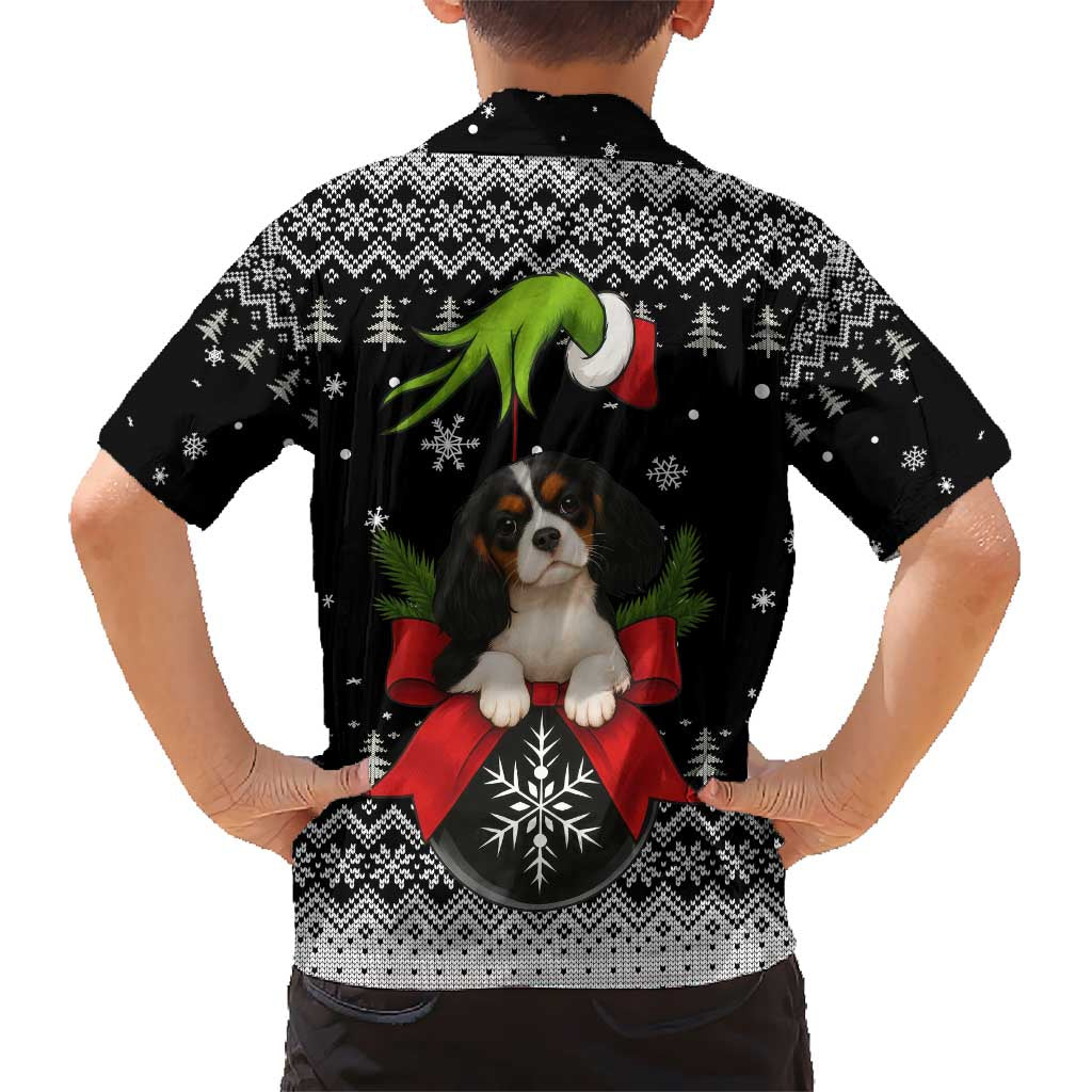 Cavalier King Charles Spaniel Xmas Ball Christmas Kid Hawaiian Shirt Xmas Holiday Patterns - Wonder Print Shop