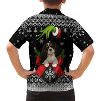 Cavalier King Charles Spaniel Xmas Ball Christmas Kid Hawaiian Shirt Xmas Holiday Patterns - Wonder Print Shop