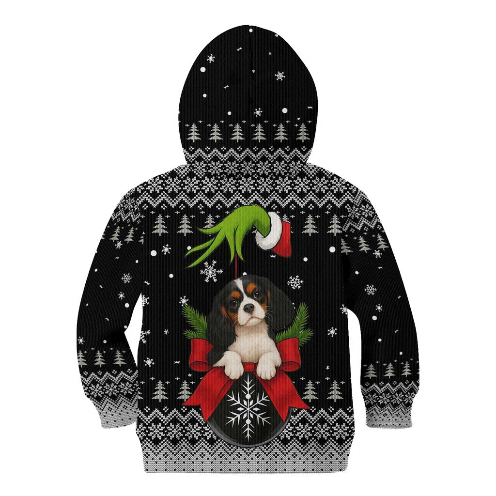 Cavalier King Charles Spaniel Xmas Ball Christmas Kid Hoodie Xmas Holiday Patterns - Wonder Print Shop