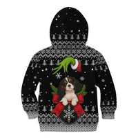 Cavalier King Charles Spaniel Xmas Ball Christmas Kid Hoodie Xmas Holiday Patterns - Wonder Print Shop