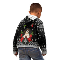 Cavalier King Charles Spaniel Xmas Ball Christmas Kid Hoodie Xmas Holiday Patterns - Wonder Print Shop