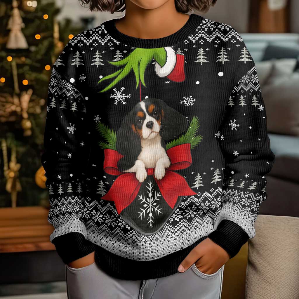 Cavalier King Charles Spaniel Xmas Ball Christmas Kid Ugly Christmas Sweater Xmas Holiday Patterns TS04
