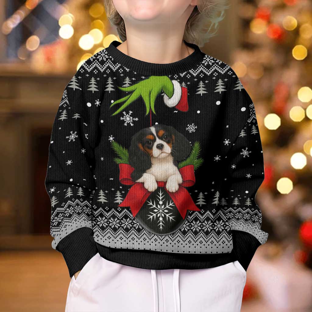 Cavalier King Charles Spaniel Xmas Ball Christmas Kid Ugly Christmas Sweater Xmas Holiday Patterns TS04