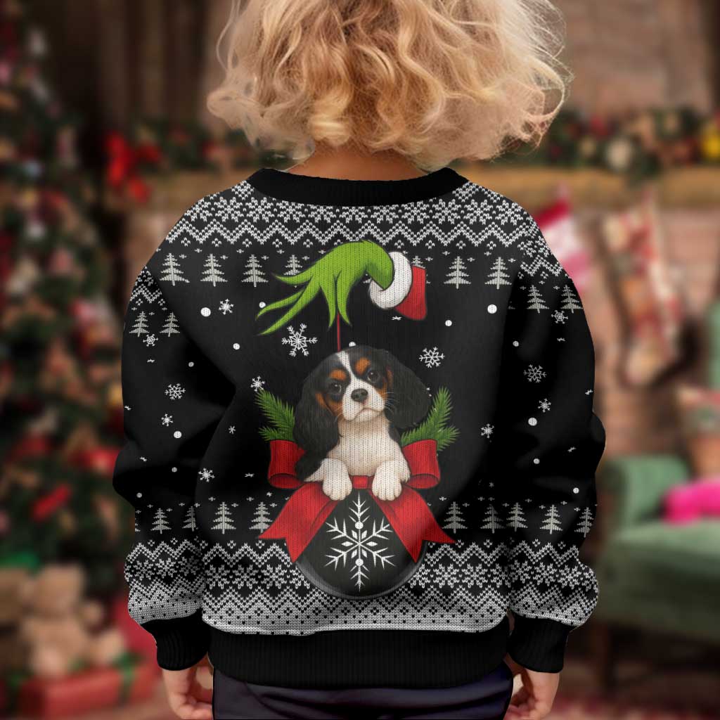 Cavalier King Charles Spaniel Xmas Ball Christmas Kid Ugly Christmas Sweater Xmas Holiday Patterns TS04