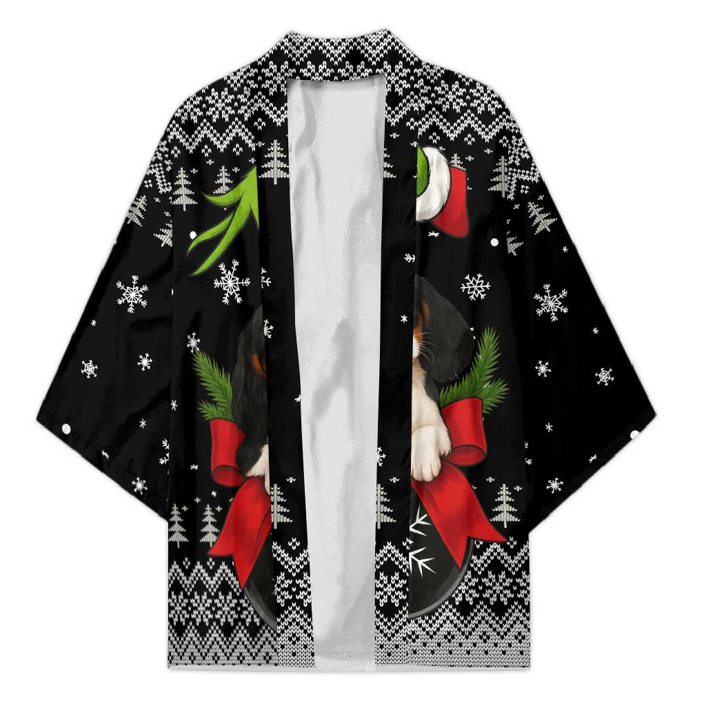 Cavalier King Charles Spaniel Xmas Ball Christmas Kimono Xmas Holiday Patterns - Wonder Print Shop
