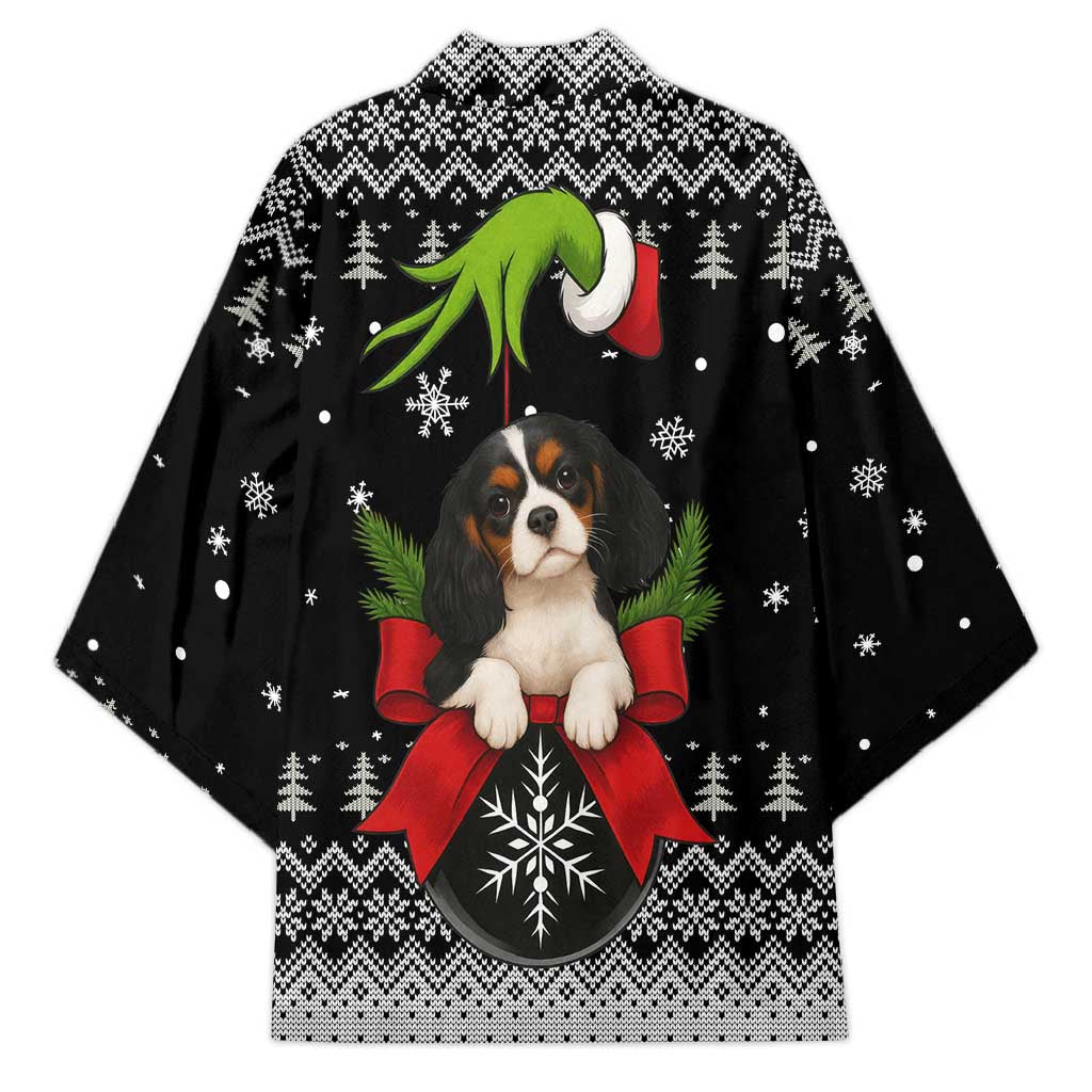 Cavalier King Charles Spaniel Xmas Ball Christmas Kimono Xmas Holiday Patterns - Wonder Print Shop