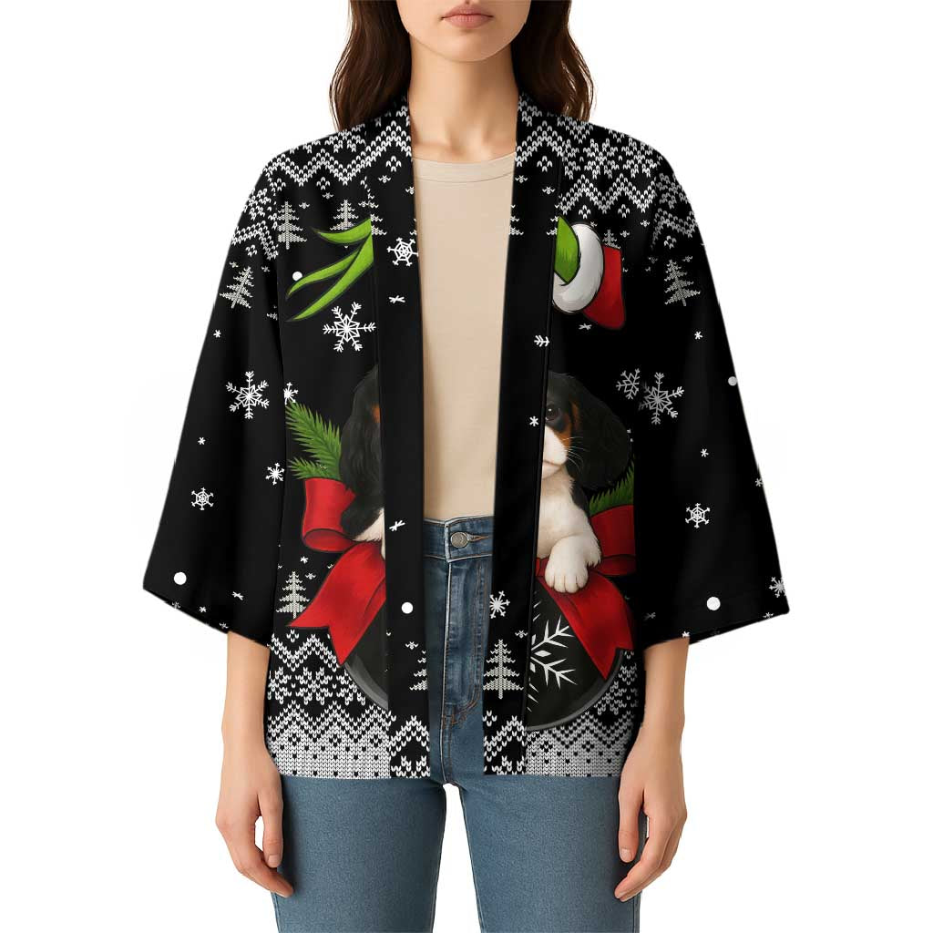 Cavalier King Charles Spaniel Xmas Ball Christmas Kimono Xmas Holiday Patterns - Wonder Print Shop
