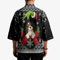 Cavalier King Charles Spaniel Xmas Ball Christmas Kimono Xmas Holiday Patterns - Wonder Print Shop