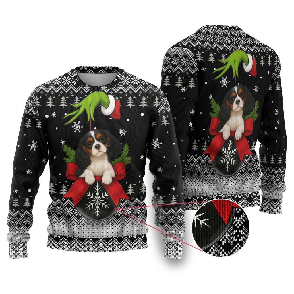 Cavalier King Charles Spaniel Xmas Ball Christmas Ugly Christmas Sweater Xmas Holiday Patterns - Wonder Print Shop