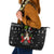Cavalier King Charles Spaniel Xmas Ball Christmas Leather Tote Bag Xmas Holiday Patterns - Wonder Print Shop
