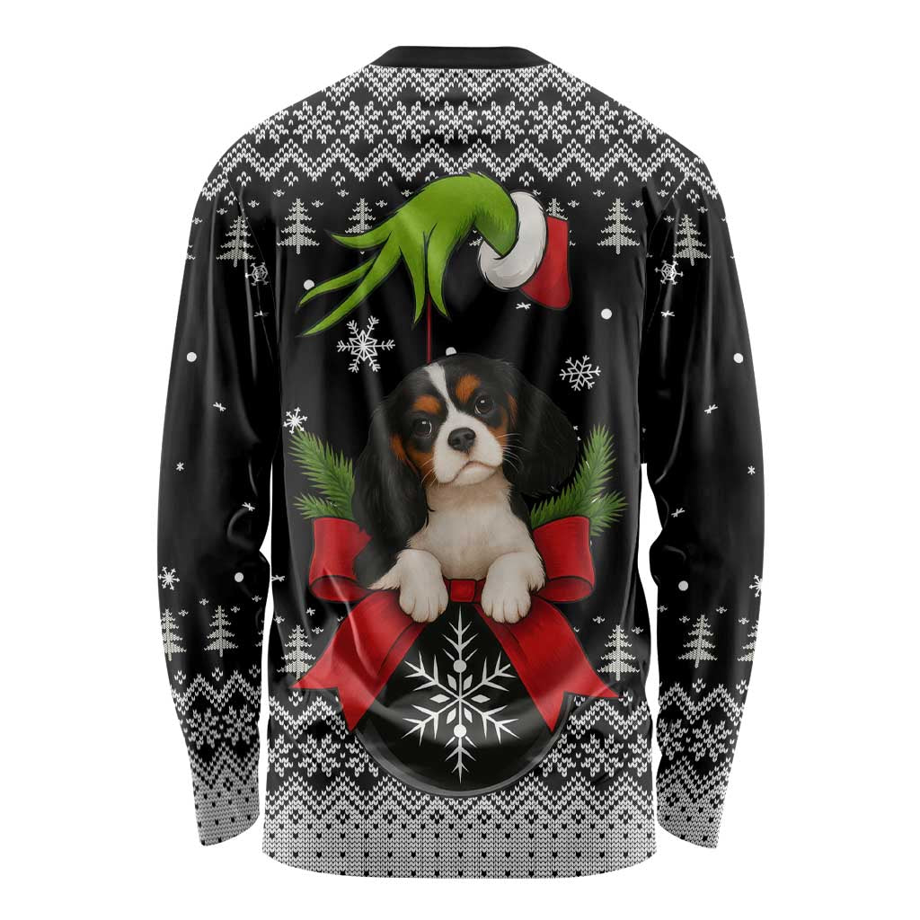 Cavalier King Charles Spaniel Xmas Ball Christmas Long Sleeve Shirt Xmas Holiday Patterns - Wonder Print Shop