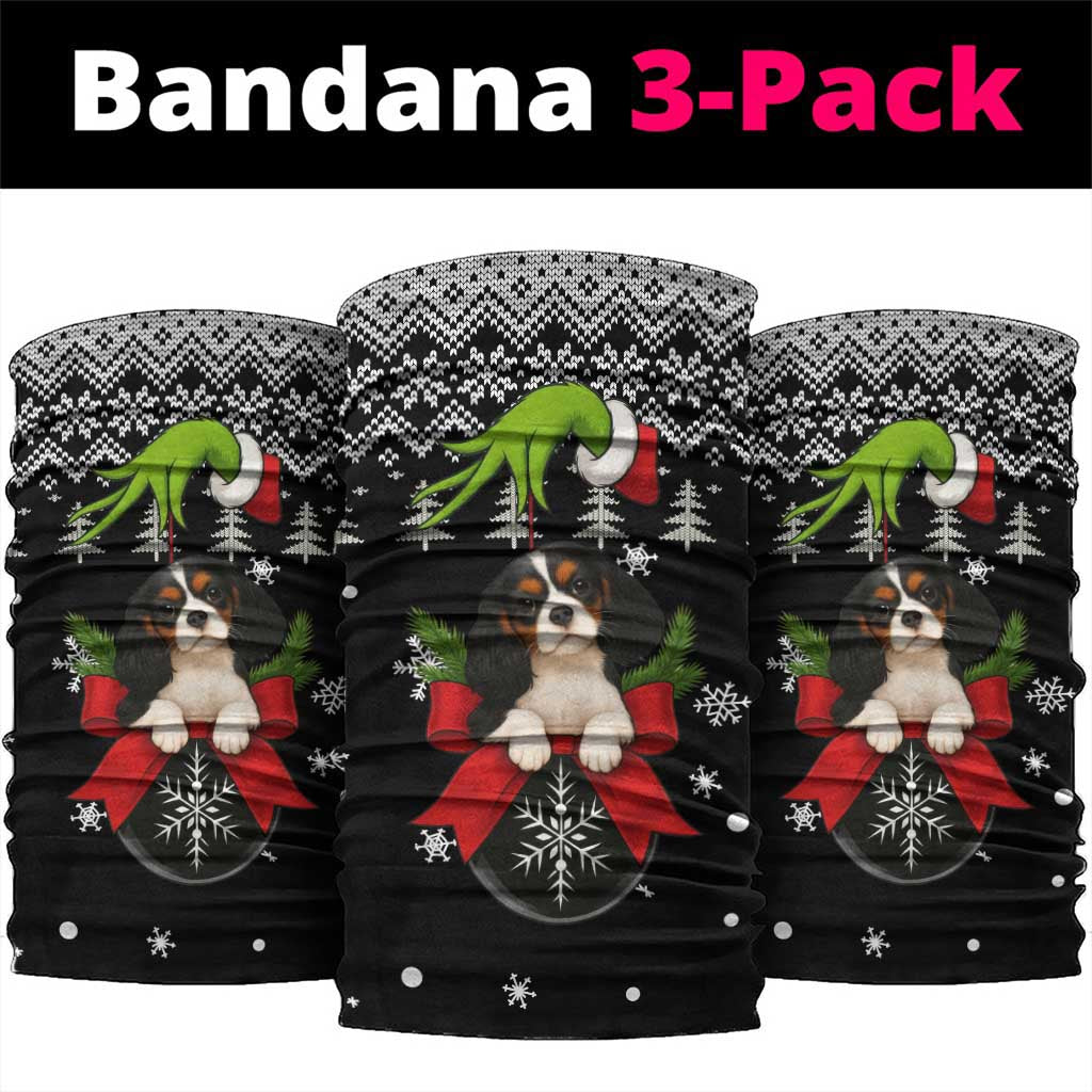 Cavalier King Charles Spaniel Xmas Ball Christmas Neck Gaiter Xmas Holiday Patterns - Wonder Print Shop