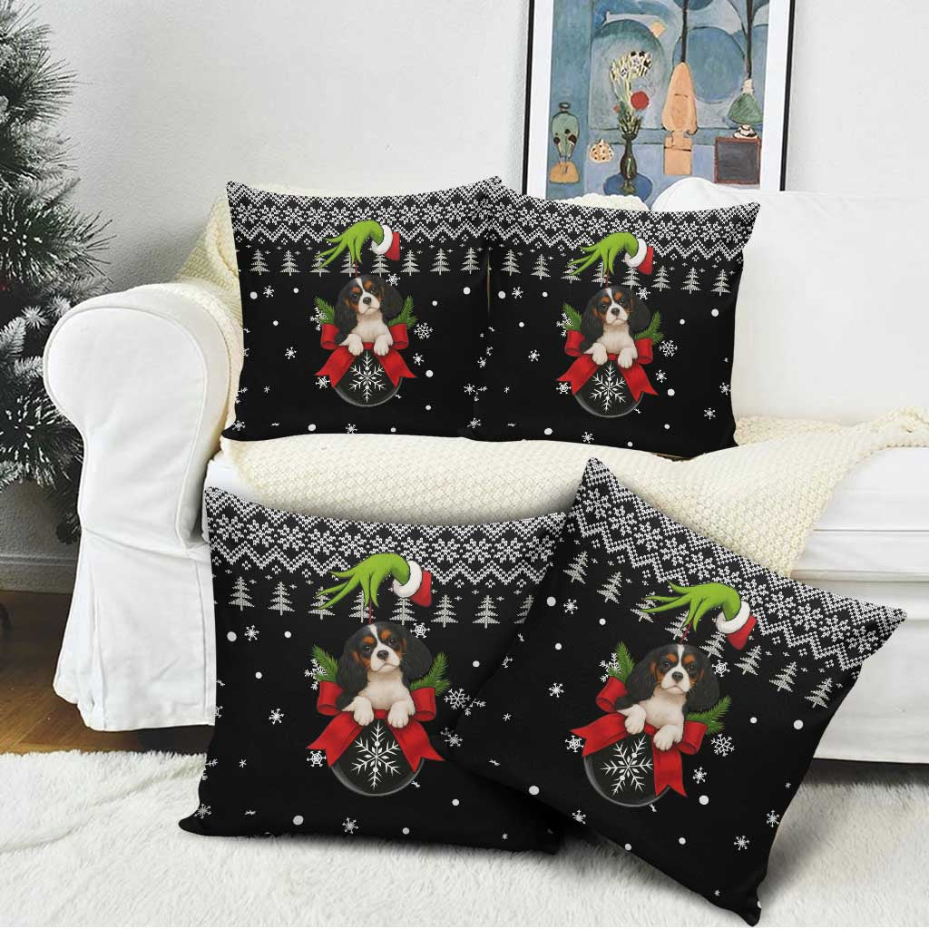 Cavalier King Charles Spaniel Xmas Ball Christmas Pillow Cover Xmas Holiday Patterns - Wonder Print Shop