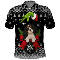 Cavalier King Charles Spaniel Xmas Ball Christmas Polo Shirt Xmas Holiday Patterns - Wonder Print Shop