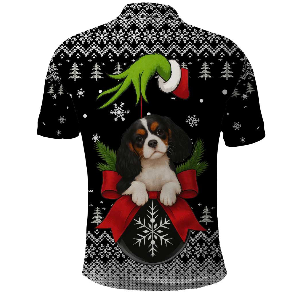 Cavalier King Charles Spaniel Xmas Ball Christmas Polo Shirt Xmas Holiday Patterns - Wonder Print Shop