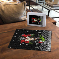 Cavalier King Charles Spaniel Xmas Ball Christmas Puzzle Xmas Holiday Patterns - Wonder Print Shop