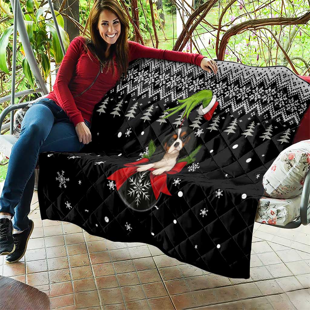 Cavalier King Charles Spaniel Xmas Ball Christmas Quilt Xmas Holiday Patterns - Wonder Print Shop