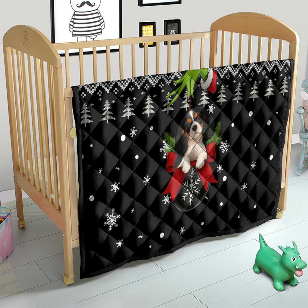 Cavalier King Charles Spaniel Xmas Ball Christmas Quilt Xmas Holiday Patterns - Wonder Print Shop