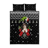 Cavalier King Charles Spaniel Xmas Ball Christmas Quilt Bed Set Xmas Holiday Patterns - Wonder Print Shop