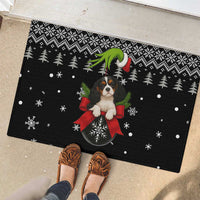 Cavalier King Charles Spaniel Xmas Ball Christmas Rubber Doormat Xmas Holiday Patterns - Wonder Print Shop