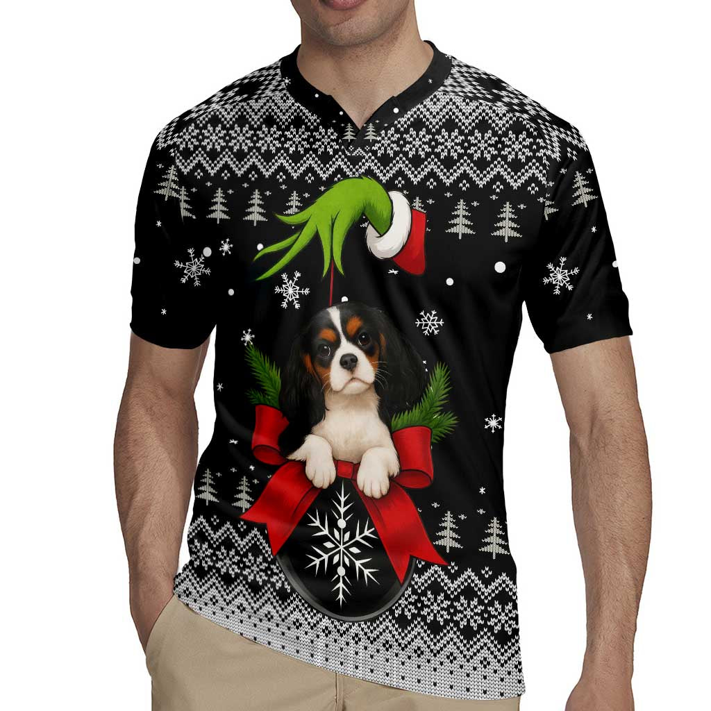 Cavalier King Charles Spaniel Xmas Ball Christmas Rugby Jersey Xmas Holiday Patterns - Wonder Print Shop