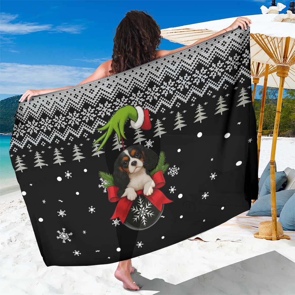 Cavalier King Charles Spaniel Xmas Ball Christmas Sarong Xmas Holiday Patterns - Wonder Print Shop