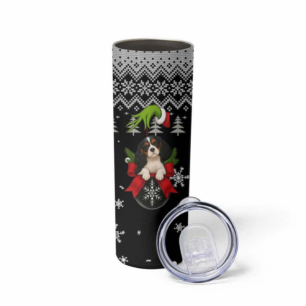 Cavalier King Charles Spaniel Xmas Ball Christmas Skinny Tumbler Xmas Holiday Patterns - Wonder Print Shop