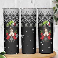 Cavalier King Charles Spaniel Xmas Ball Christmas Skinny Tumbler Xmas Holiday Patterns - Wonder Print Shop