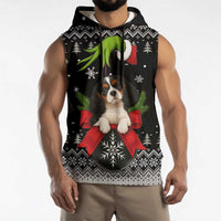 Cavalier King Charles Spaniel Xmas Ball Christmas Sleeveless Hoodie Xmas Holiday Patterns - Wonder Print Shop
