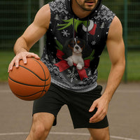 Cavalier King Charles Spaniel Xmas Ball Christmas Sleeveless Hoodie Xmas Holiday Patterns - Wonder Print Shop