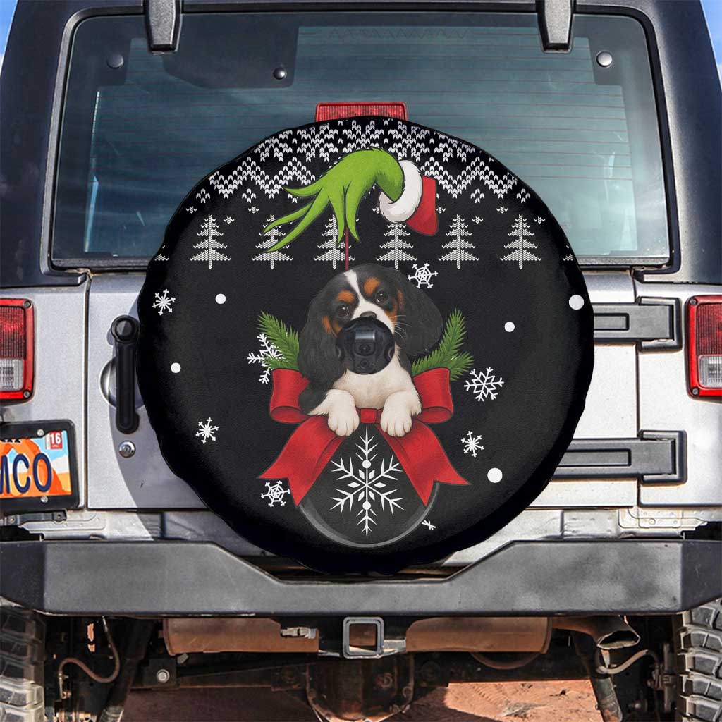 Cavalier King Charles Spaniel Xmas Ball Christmas Spare Tire Cover Xmas Holiday Patterns - Wonder Print Shop