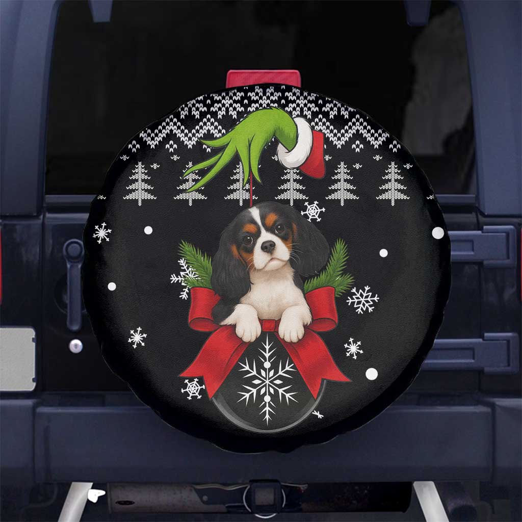 Cavalier King Charles Spaniel Xmas Ball Christmas Spare Tire Cover Xmas Holiday Patterns - Wonder Print Shop