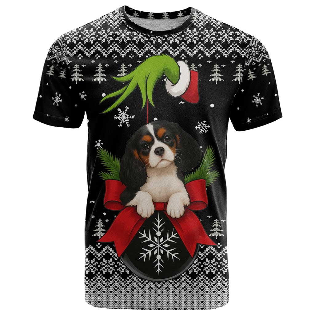 Cavalier King Charles Spaniel Xmas Ball Christmas T Shirt Xmas Holiday Patterns - Wonder Print Shop
