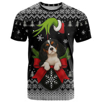 Cavalier King Charles Spaniel Xmas Ball Christmas T Shirt Xmas Holiday Patterns - Wonder Print Shop