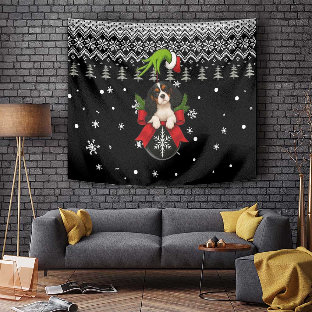 Cavalier King Charles Spaniel Xmas Ball Christmas Tapestry Xmas Holiday Patterns - Wonder Print Shop