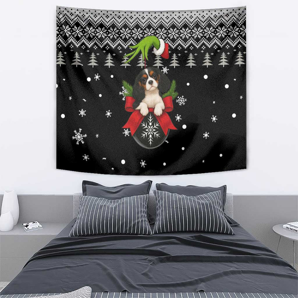 Cavalier King Charles Spaniel Xmas Ball Christmas Tapestry Xmas Holiday Patterns - Wonder Print Shop