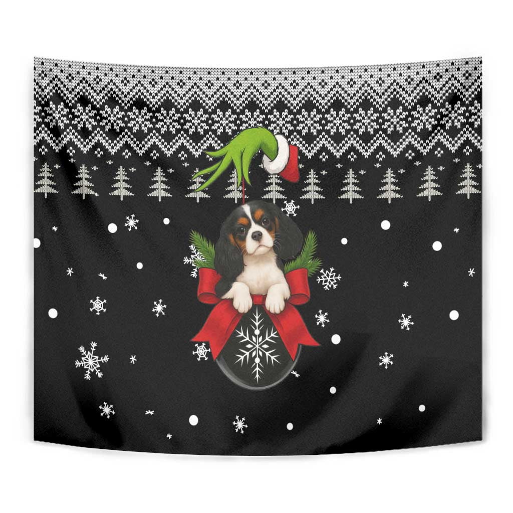 Cavalier King Charles Spaniel Xmas Ball Christmas Tapestry Xmas Holiday Patterns - Wonder Print Shop