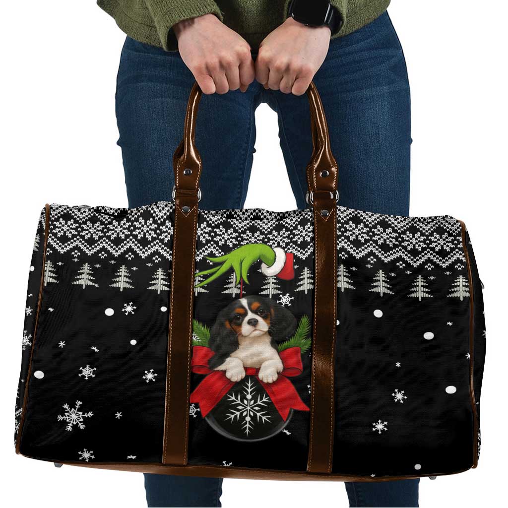Cavalier King Charles Spaniel Xmas Ball Christmas Travel Bag Xmas Holiday Patterns - Wonder Print Shop