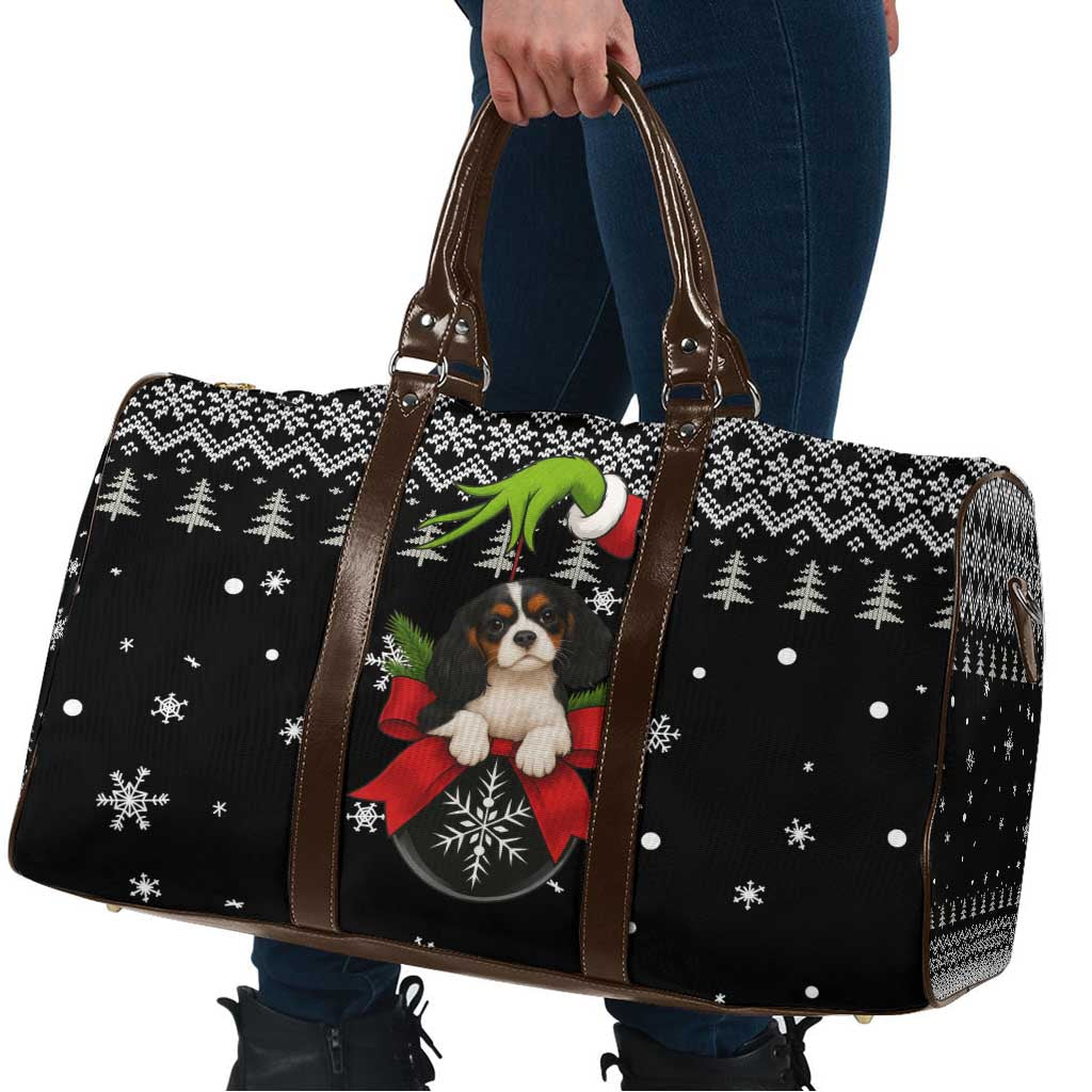 Cavalier King Charles Spaniel Xmas Ball Christmas Travel Bag Xmas Holiday Patterns - Wonder Print Shop