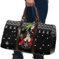 Cavalier King Charles Spaniel Xmas Ball Christmas Travel Bag Xmas Holiday Patterns - Wonder Print Shop