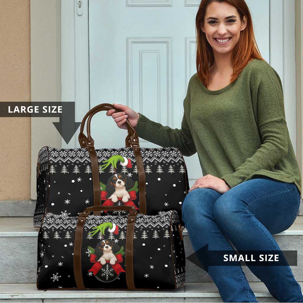 Cavalier King Charles Spaniel Xmas Ball Christmas Travel Bag Xmas Holiday Patterns - Wonder Print Shop