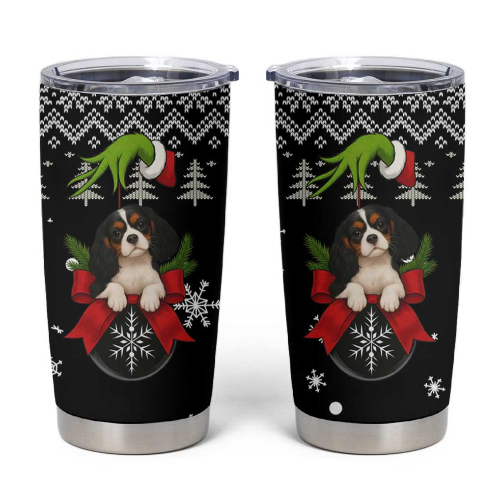 Cavalier King Charles Spaniel Xmas Ball Christmas Tumbler Cup Xmas Holiday Patterns - Wonder Print Shop