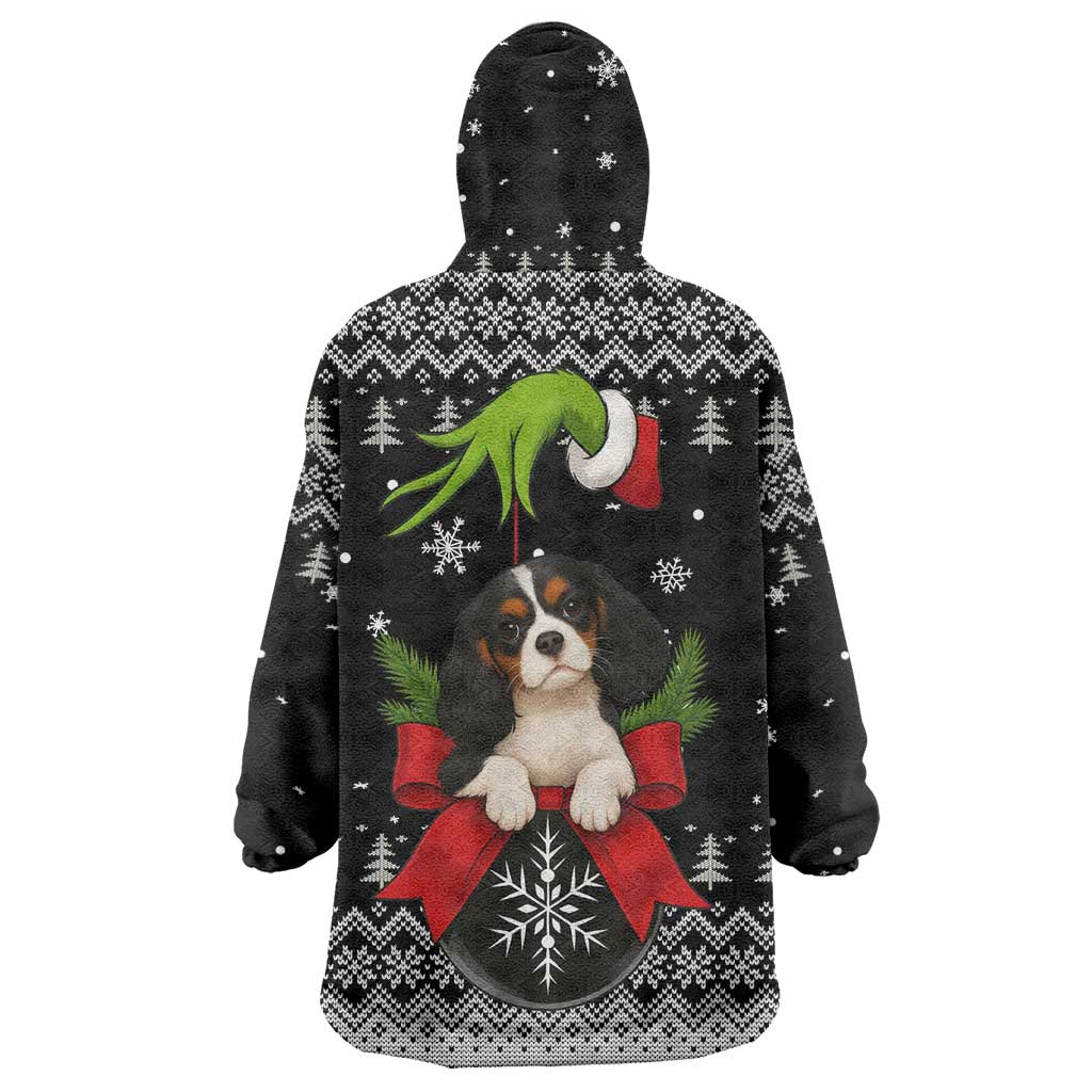 Cavalier King Charles Spaniel Xmas Ball Christmas Wearable Blanket Hoodie Xmas Holiday Patterns - Wonder Print Shop