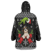 Cavalier King Charles Spaniel Xmas Ball Christmas Wearable Blanket Hoodie Xmas Holiday Patterns - Wonder Print Shop